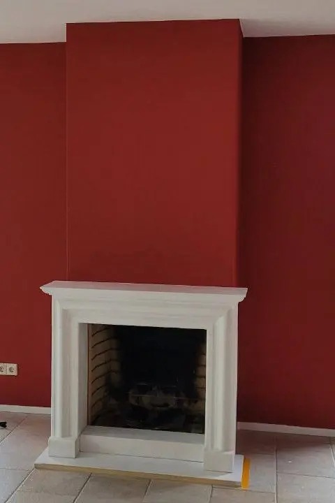 Professioneel geschilderde schouw in een modern interieur in Den Haag en Rotterdam